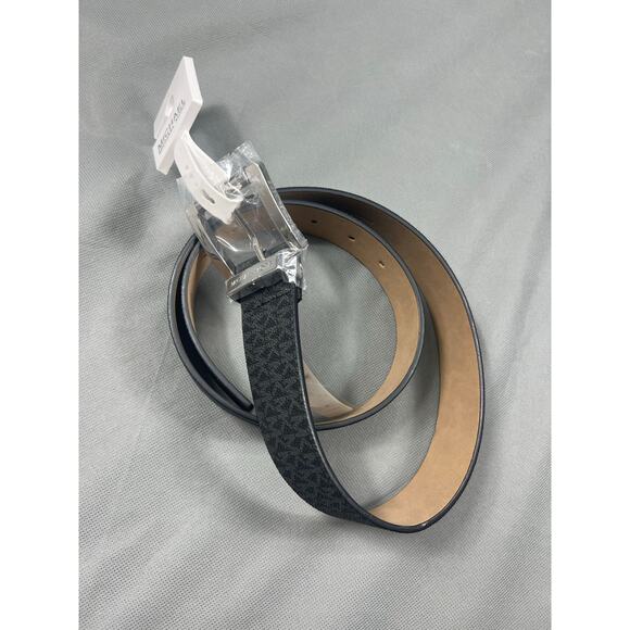 NWT Michael Kors Logo Printed Belt M - Picture 1 of 3